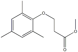 methyl 3-(2,4,6-trimethylphenoxy)propanoate 结构式