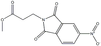 methyl 3-(5-nitro-1,3-dioxo-2,3-dihydro-1H-isoindol-2-yl)propanoate 结构式