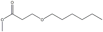methyl 3-(hexyloxy)propanoate 结构式