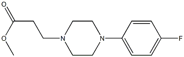 methyl 3-[4-(4-fluorophenyl)piperazin-1-yl]propanoate 结构式