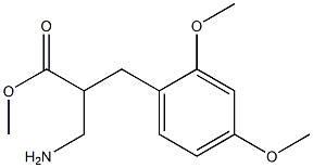 methyl 3-amino-2-[(2,4-dimethoxyphenyl)methyl]propanoate 结构式