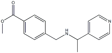 methyl 4-({[1-(pyridin-4-yl)ethyl]amino}methyl)benzoate 结构式