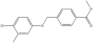 methyl 4-(4-chloro-3-methylphenoxymethyl)benzoate 结构式