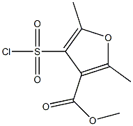 methyl 4-(chlorosulfonyl)-2,5-dimethylfuran-3-carboxylate 结构式
