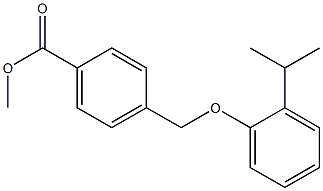 methyl 4-[2-(propan-2-yl)phenoxymethyl]benzoate 结构式