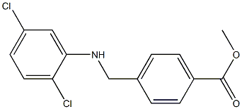methyl 4-{[(2,5-dichlorophenyl)amino]methyl}benzoate 结构式