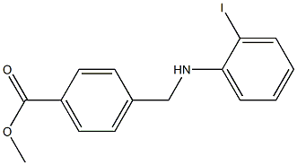 methyl 4-{[(2-iodophenyl)amino]methyl}benzoate 结构式