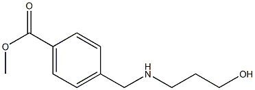 methyl 4-{[(3-hydroxypropyl)amino]methyl}benzoate 结构式