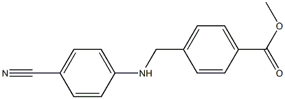 methyl 4-{[(4-cyanophenyl)amino]methyl}benzoate 结构式
