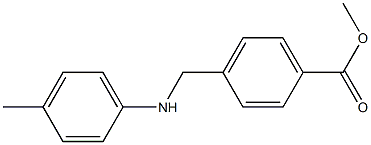 methyl 4-{[(4-methylphenyl)amino]methyl}benzoate 结构式