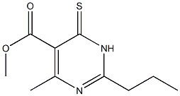 methyl 4-methyl-2-propyl-6-thioxo-1,6-dihydropyrimidine-5-carboxylate 结构式