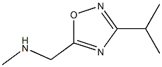 methyl({[3-(propan-2-yl)-1,2,4-oxadiazol-5-yl]methyl})amine 结构式