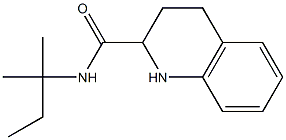 N-(1,1-dimethylpropyl)-1,2,3,4-tetrahydroquinoline-2-carboxamide 结构式