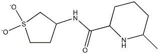 N-(1,1-dioxidotetrahydrothien-3-yl)-6-methylpiperidine-2-carboxamide 结构式