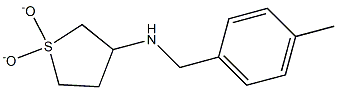 N-(1,1-dioxidotetrahydrothien-3-yl)-N-(4-methylbenzyl)amine 结构式