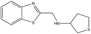 N-(1,3-benzothiazol-2-ylmethyl)thiolan-3-amine 结构式