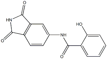 N-(1,3-dioxo-2,3-dihydro-1H-isoindol-5-yl)-2-hydroxybenzamide 结构式