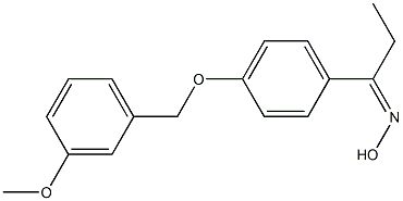 N-(1-{4-[(3-methoxyphenyl)methoxy]phenyl}propylidene)hydroxylamine 结构式