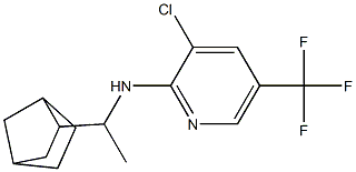 N-(1-{bicyclo[2.2.1]heptan-2-yl}ethyl)-3-chloro-5-(trifluoromethyl)pyridin-2-amine 结构式