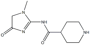 N-(1-methyl-4-oxo-4,5-dihydro-1H-imidazol-2-yl)piperidine-4-carboxamide 结构式