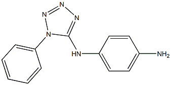 N-(1-phenyl-1H-tetrazol-5-yl)benzene-1,4-diamine 结构式