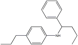 N-(1-phenylbutyl)-4-propylaniline 结构式