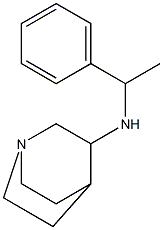 N-(1-phenylethyl)-1-azabicyclo[2.2.2]octan-3-amine 结构式