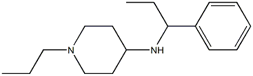 N-(1-phenylpropyl)-1-propylpiperidin-4-amine 结构式