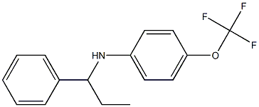 N-(1-phenylpropyl)-4-(trifluoromethoxy)aniline 结构式