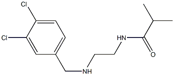 N-(2-{[(3,4-dichlorophenyl)methyl]amino}ethyl)-2-methylpropanamide 结构式