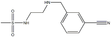 N-(2-{[(3-cyanophenyl)methyl]amino}ethyl)methanesulfonamide 结构式