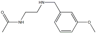 N-(2-{[(3-methoxyphenyl)methyl]amino}ethyl)acetamide 结构式