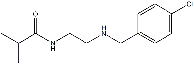 N-(2-{[(4-chlorophenyl)methyl]amino}ethyl)-2-methylpropanamide 结构式