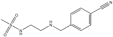 N-(2-{[(4-cyanophenyl)methyl]amino}ethyl)methanesulfonamide 结构式