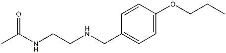 N-(2-{[(4-propoxyphenyl)methyl]amino}ethyl)acetamide 结构式