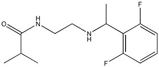 N-(2-{[1-(2,6-difluorophenyl)ethyl]amino}ethyl)-2-methylpropanamide 结构式