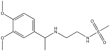 N-(2-{[1-(3,4-dimethoxyphenyl)ethyl]amino}ethyl)methanesulfonamide 结构式