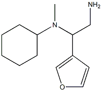 N-(2-amino-1-tetrahydrofuran-3-ylethyl)-N-cyclohexyl-N-methylamine 结构式