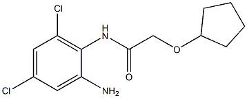 N-(2-amino-4,6-dichlorophenyl)-2-(cyclopentyloxy)acetamide 结构式