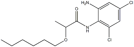 N-(2-amino-4,6-dichlorophenyl)-2-(hexyloxy)propanamide 结构式