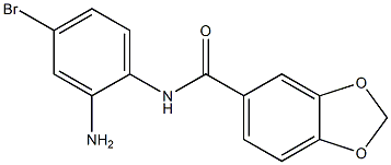 N-(2-amino-4-bromophenyl)-2H-1,3-benzodioxole-5-carboxamide 结构式