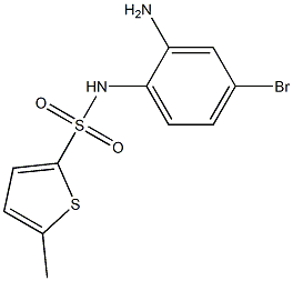 N-(2-amino-4-bromophenyl)-5-methylthiophene-2-sulfonamide 结构式