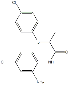 N-(2-amino-4-chlorophenyl)-2-(4-chlorophenoxy)propanamide 结构式