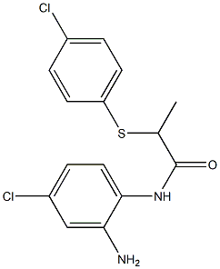 N-(2-amino-4-chlorophenyl)-2-[(4-chlorophenyl)sulfanyl]propanamide 结构式