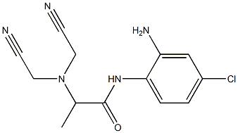 N-(2-amino-4-chlorophenyl)-2-[bis(cyanomethyl)amino]propanamide 结构式