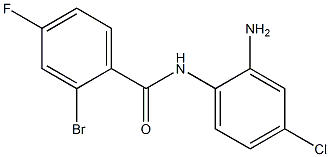 N-(2-amino-4-chlorophenyl)-2-bromo-4-fluorobenzamide 结构式