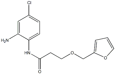 N-(2-amino-4-chlorophenyl)-3-(2-furylmethoxy)propanamide 结构式