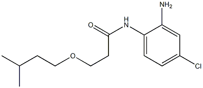 N-(2-amino-4-chlorophenyl)-3-(3-methylbutoxy)propanamide 结构式