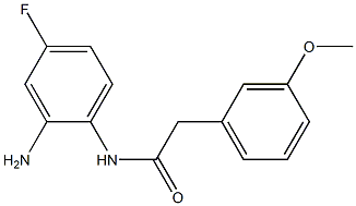 N-(2-amino-4-fluorophenyl)-2-(3-methoxyphenyl)acetamide 结构式