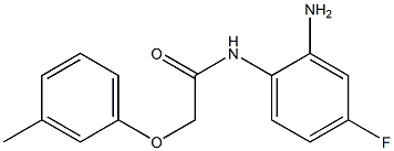 N-(2-amino-4-fluorophenyl)-2-(3-methylphenoxy)acetamide 结构式